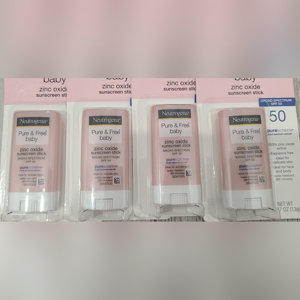 *Lot of 4* Neutrogena Zinc Oxide Sunscreen Stick SPF 50